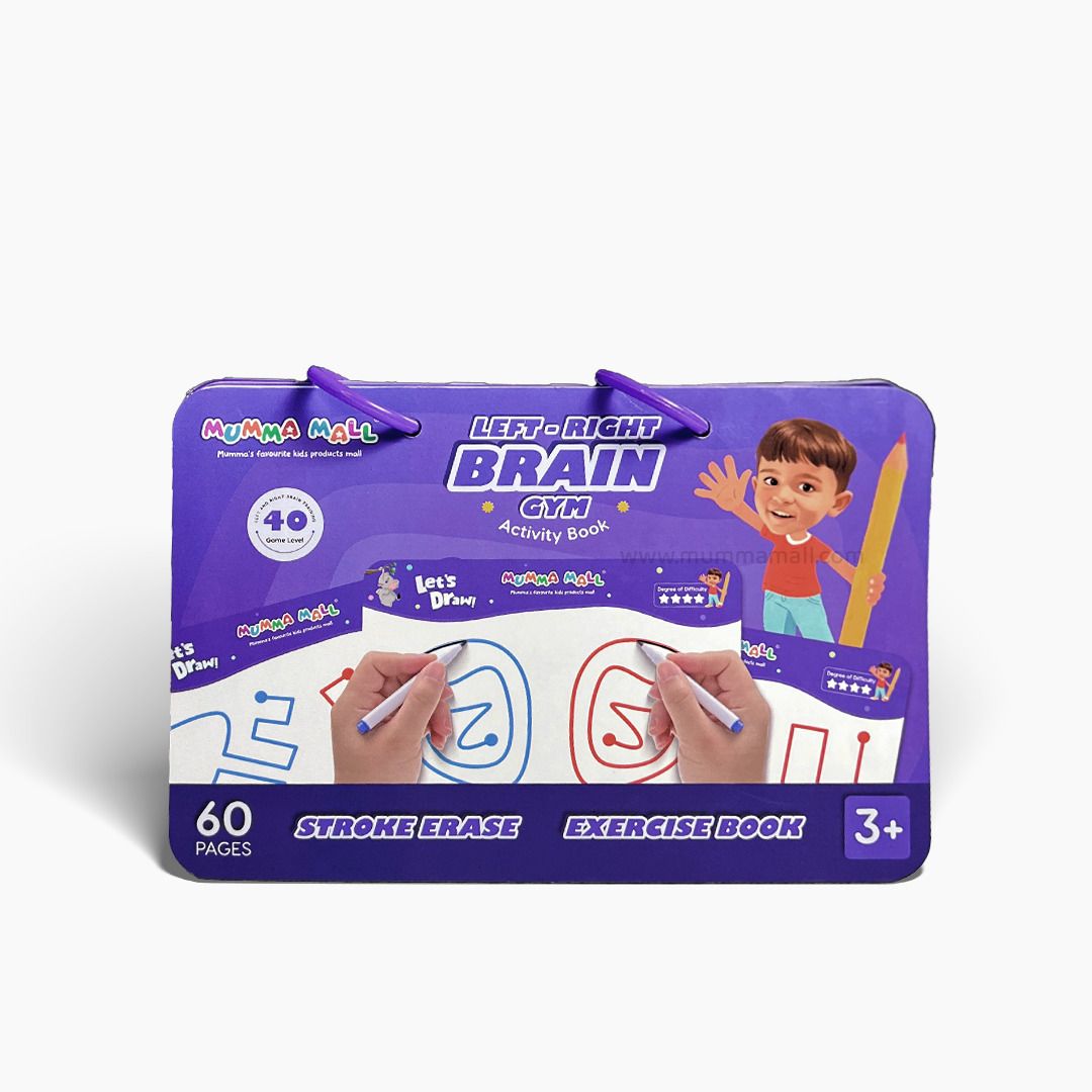 Left & Right Brain Training Book – Fun Way to Sharpen Young Mind