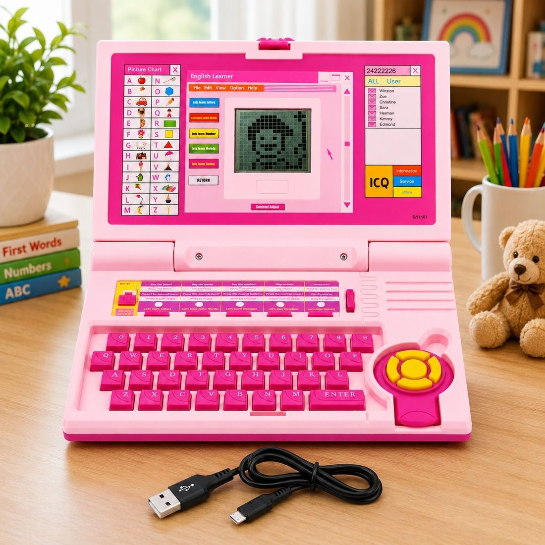 world of tiny Kids English Learner Laptop Toy – Educational Fun Activities-picture-23