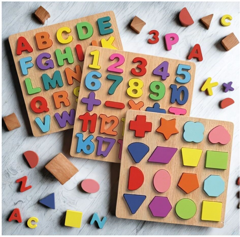 Montessori Educational Wooden Puzzle Board for Toddlers and Preschool WD-545-image-44