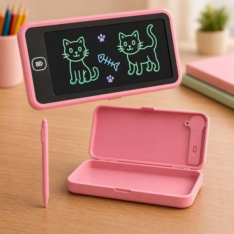 karmik Kids Digital LCD Writing Tablet & Pencil Box with One-Key Erase Pic 1-picture-35