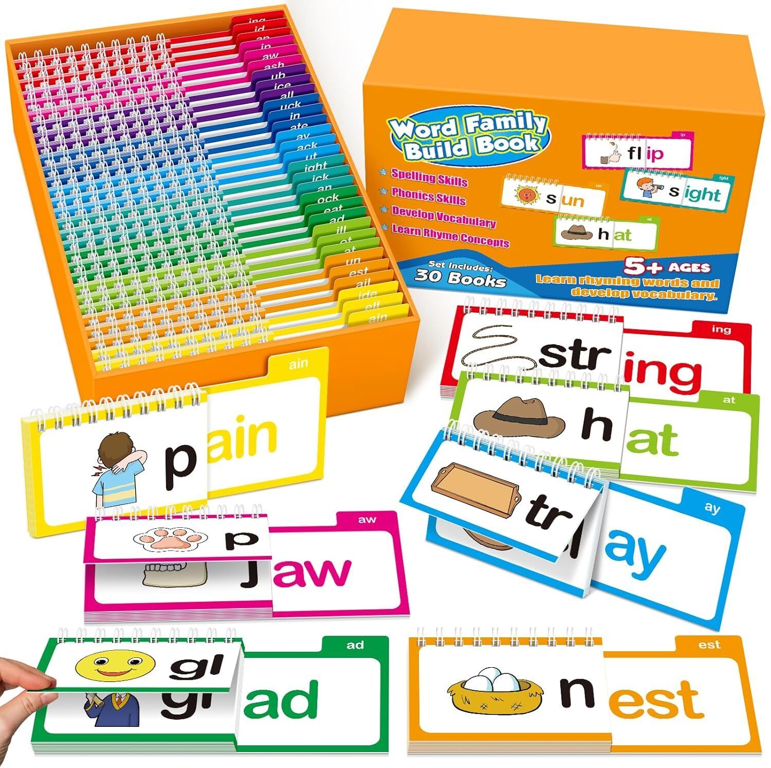 30 Read and Rhyme Flip Books Claritydream Flip Books ABC