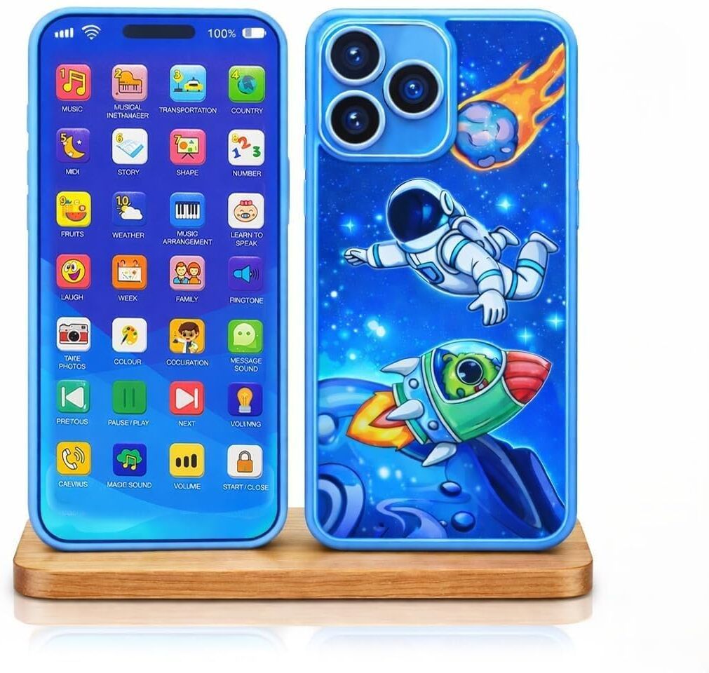 kmc kidoz New Educational Toy Phone with 10 Languages | Multi-Function Learning Mobile Toy-picture-33