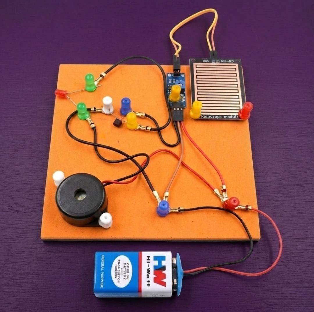 erhindia DIY Rain Sensor Experiment Kit Science Project Working Model for Students-picture-34