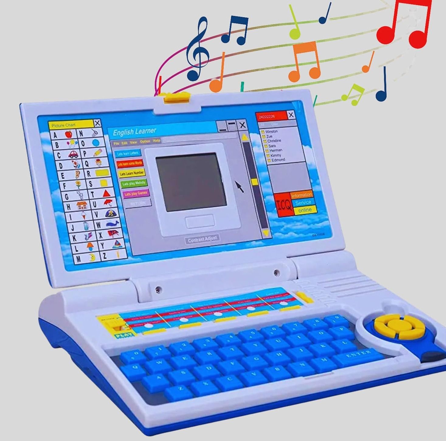 ocfi HIGH QUALITY English Learner Laptop Toy for Kids - Notebook Laptop with Mouse-picture-31