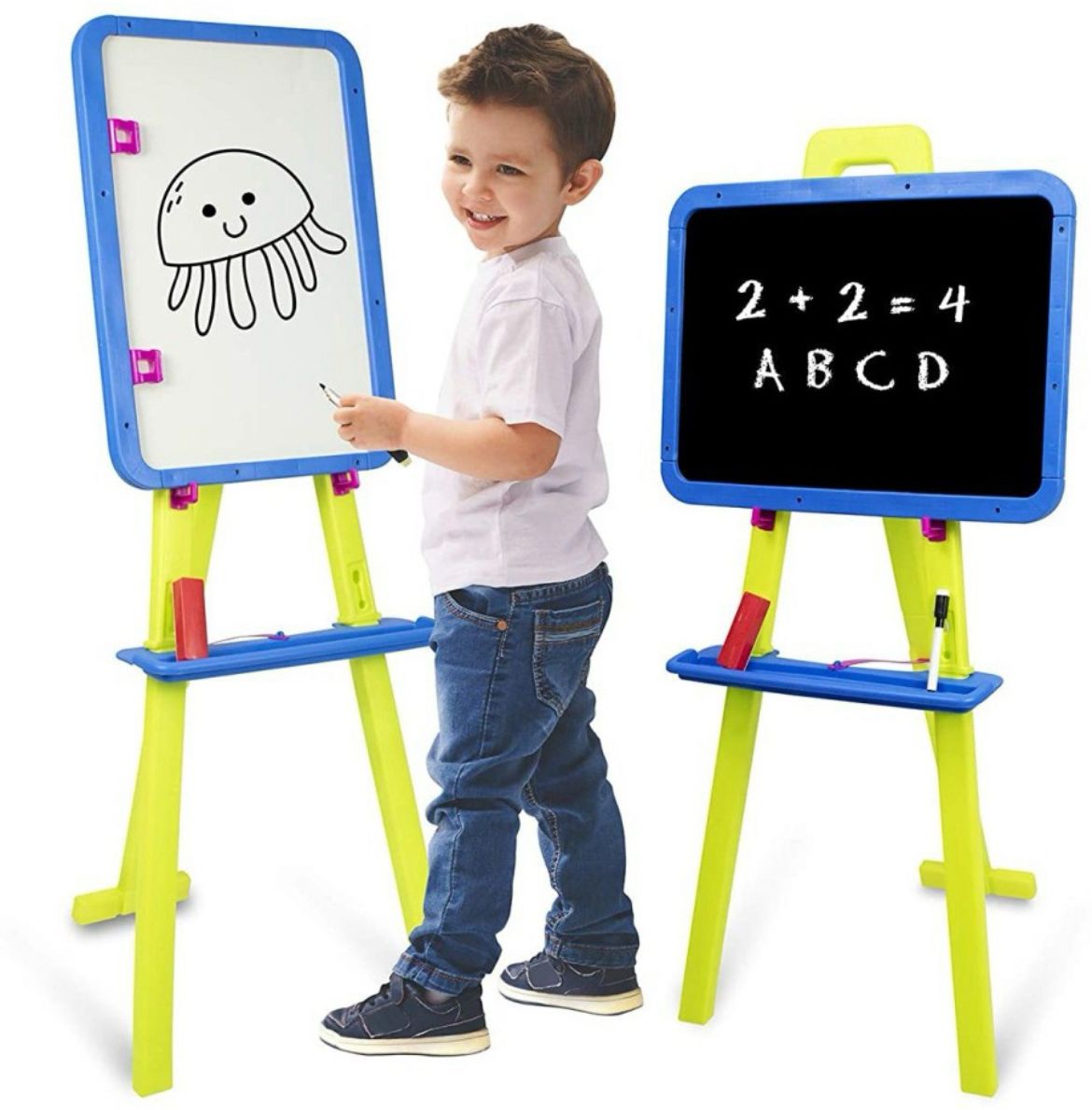 jayaansh traders 8 in1 Magnetic Writing Eazel Board For Educational Learning Activities ..-picture-20
