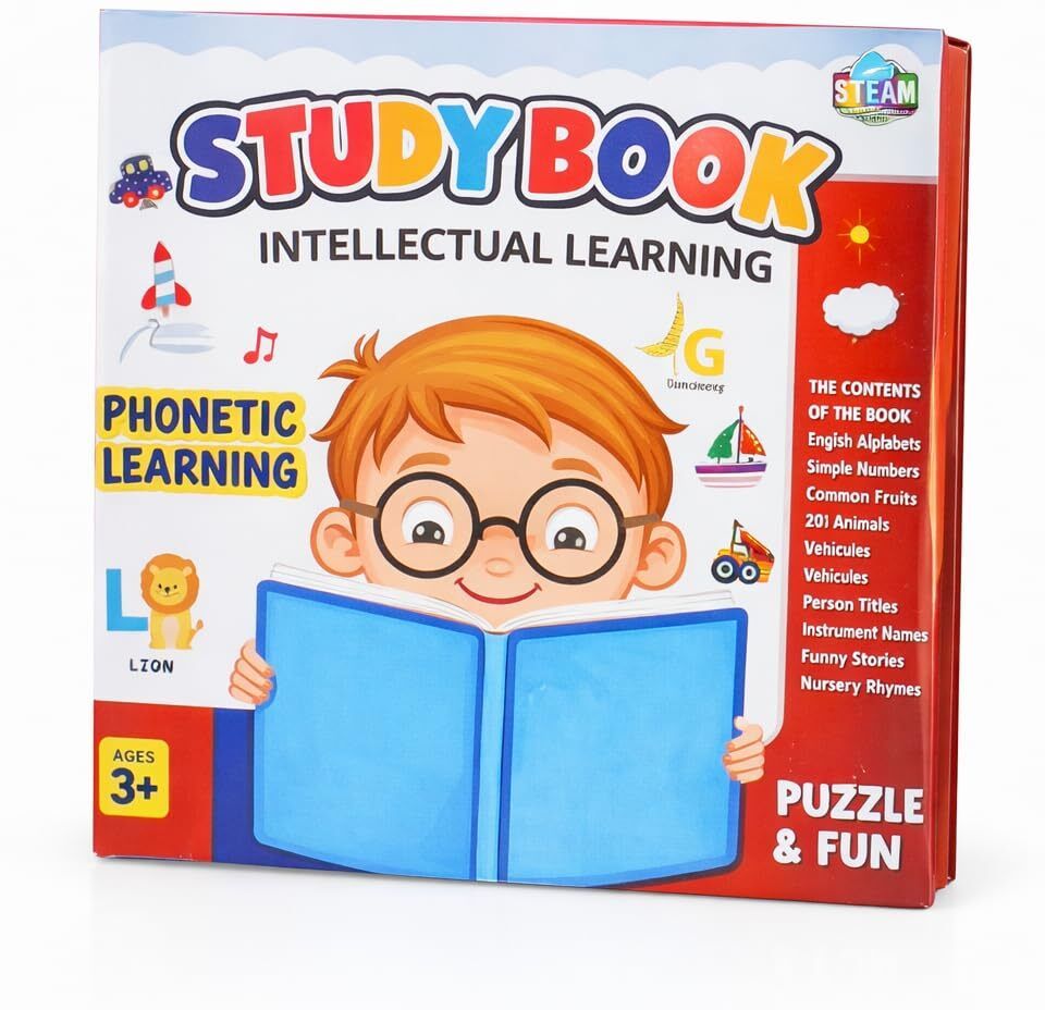 bhawani enterprise STEAM Study Book Intellectual Learning, Phonetic Learning, Puzzle & Fun, Ages 3+-picture-42
