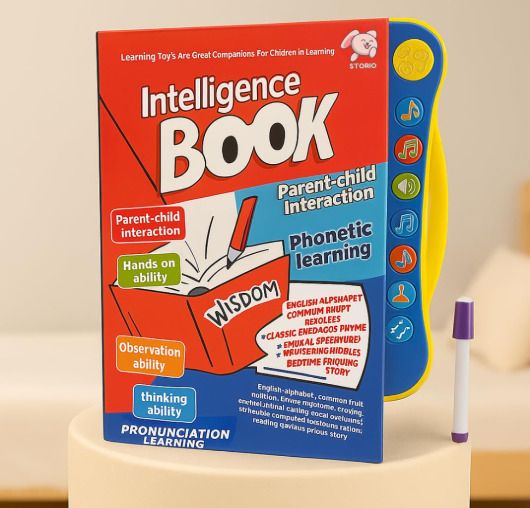 Musical Learning Study Book with Number, Letters, Animals,Poems, Learning Toys-image-12