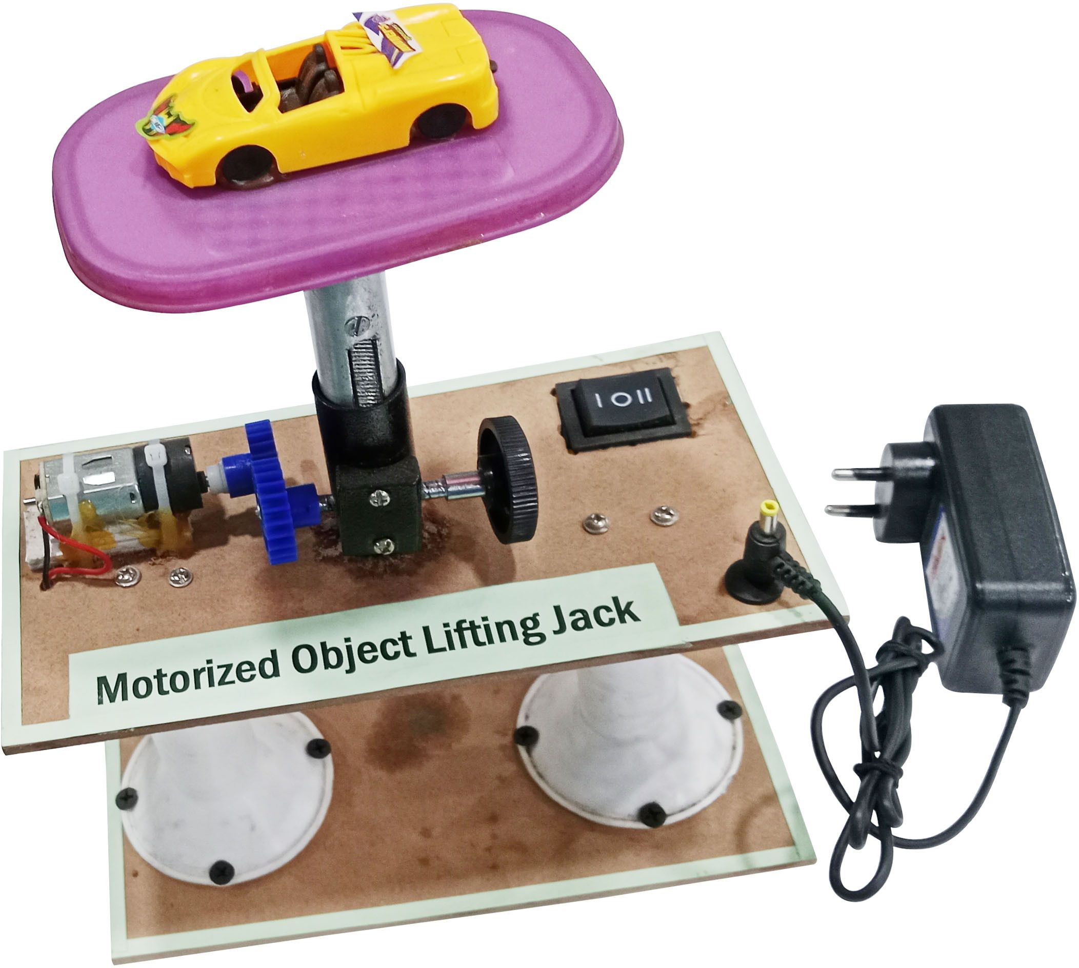 Motorized Object Lifting Jack Physics Science Mechanical Working Project.-image-18