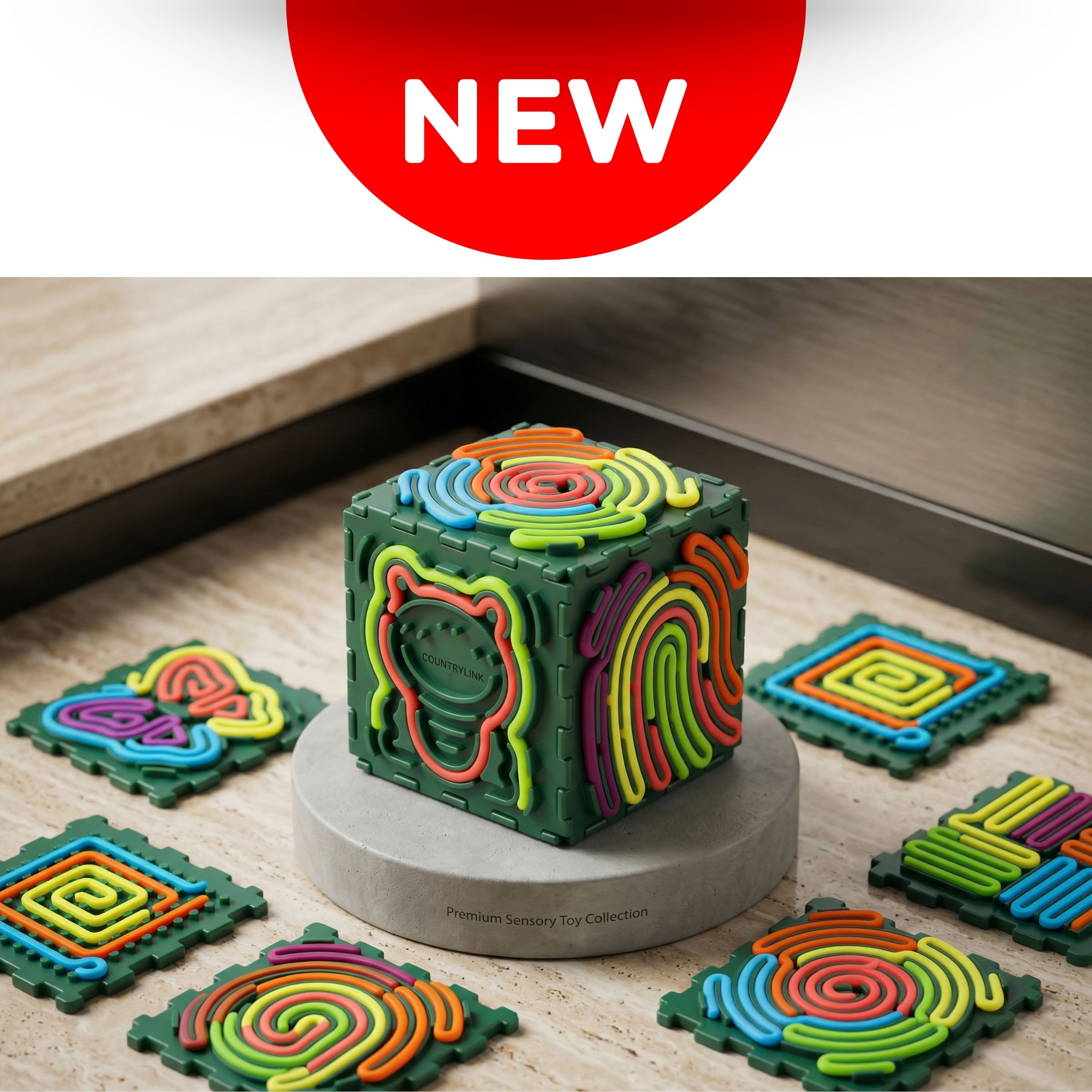 countrylink Six-Sided Silicone Maze Board Fine Motor Skills Toy-picture-47