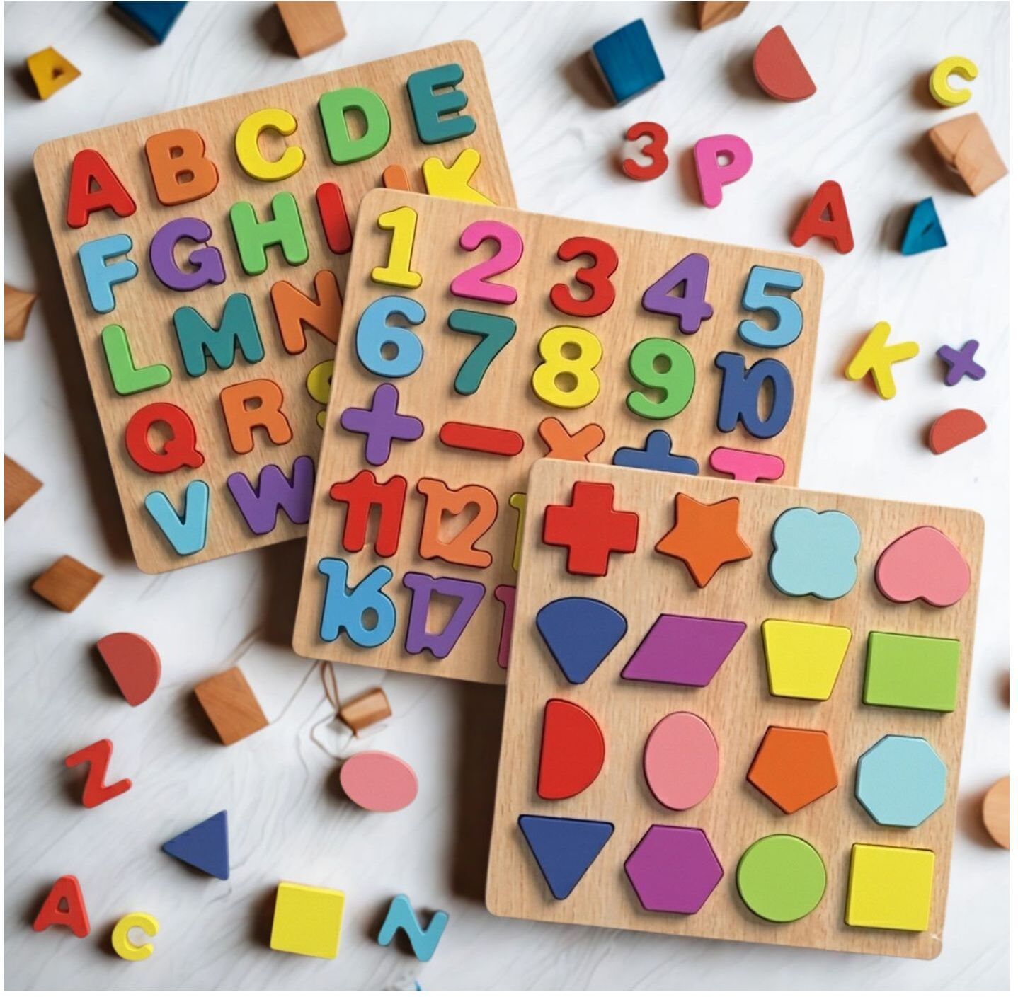 beauty bright Montessori Educational Wooden Puzzle Board for Toddlers and Preschool B1T683-picture-21