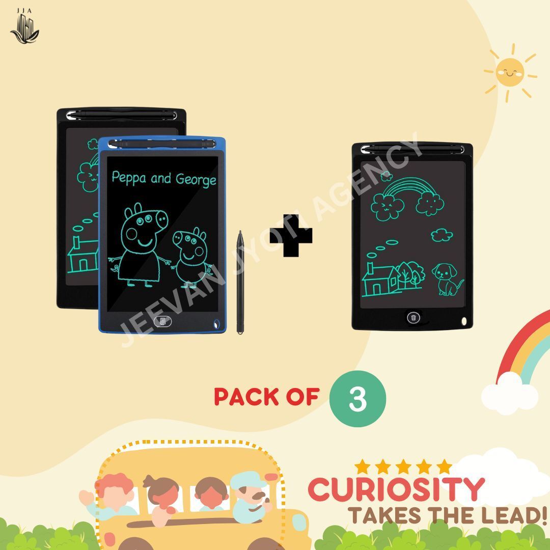 jeevan jyoti agency LCD Writing Tablet for Kids, Electronic Erasable Drawing Writing Board-picture-20