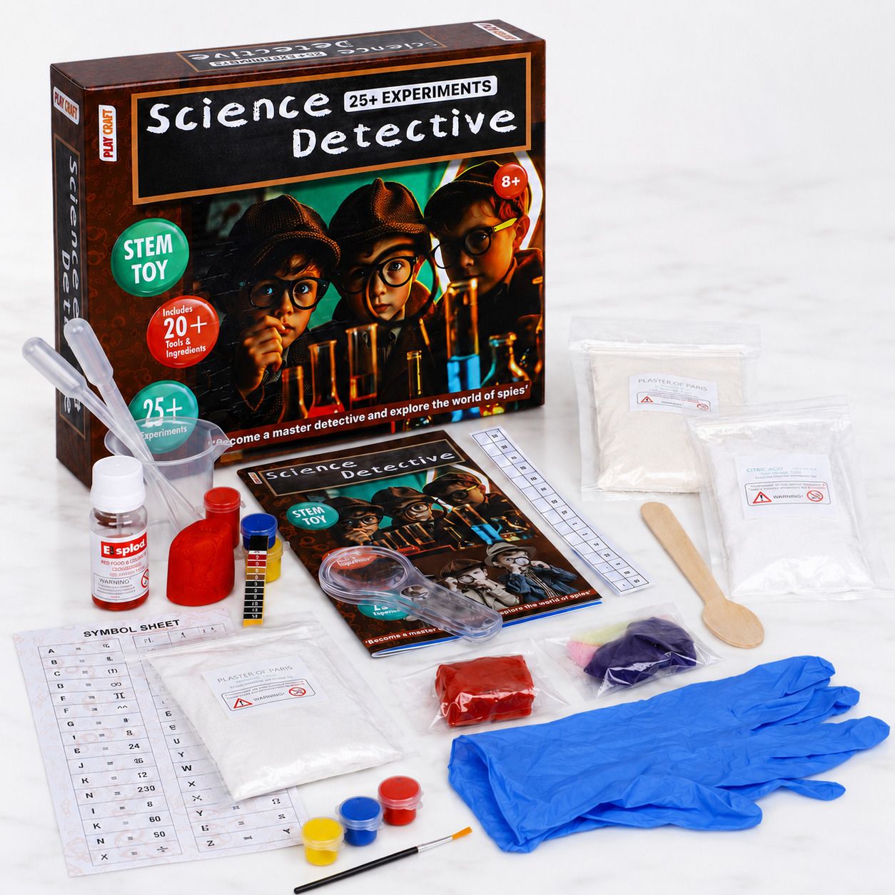 playcraft Science Detective STEM Experiment Kit for Kids, 25+ Activities, Age 8+-picture-25