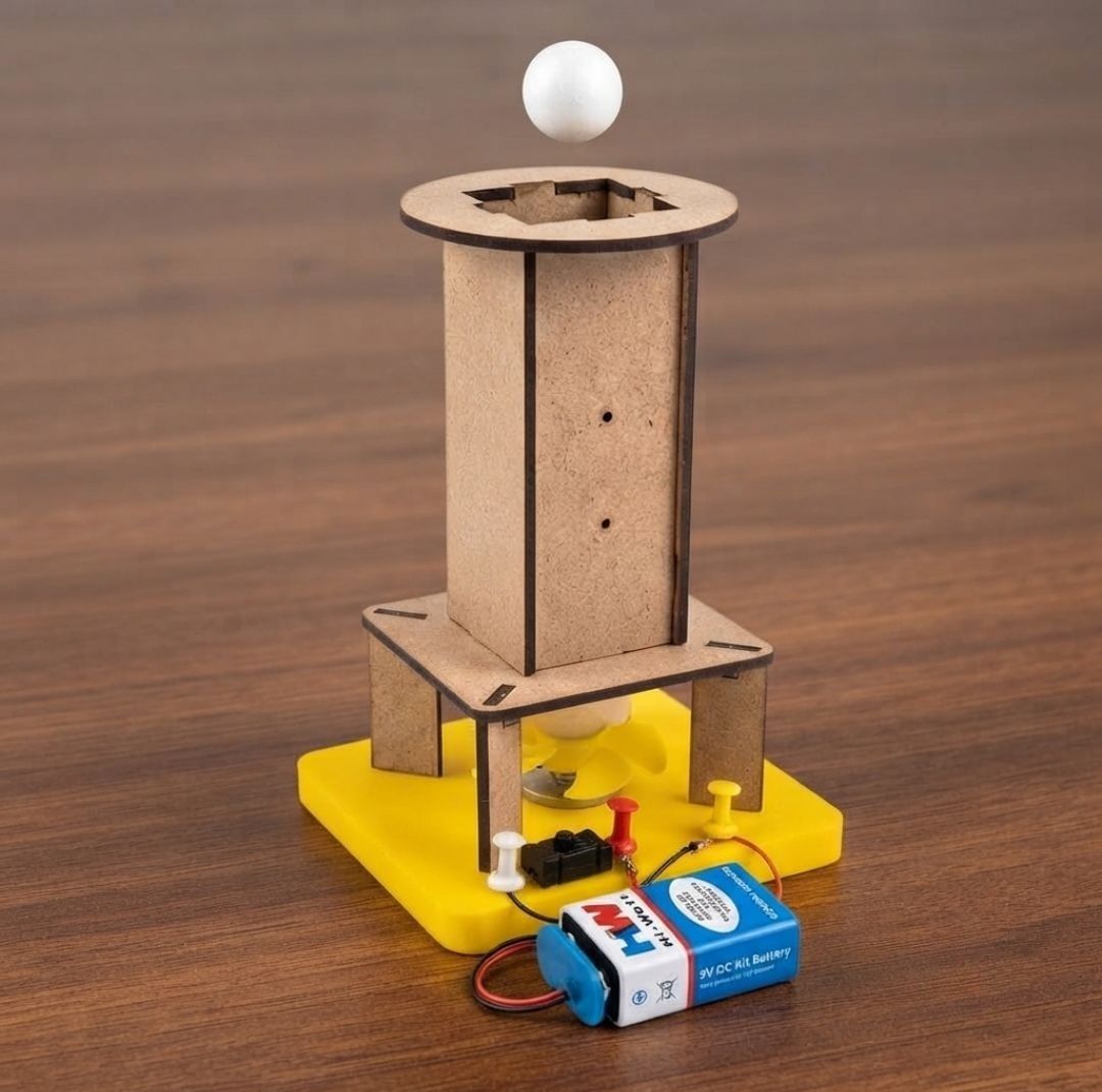 erhindia DIY Air Suspension Ball Educational Physics Working Model STEM Project Kit-picture-34