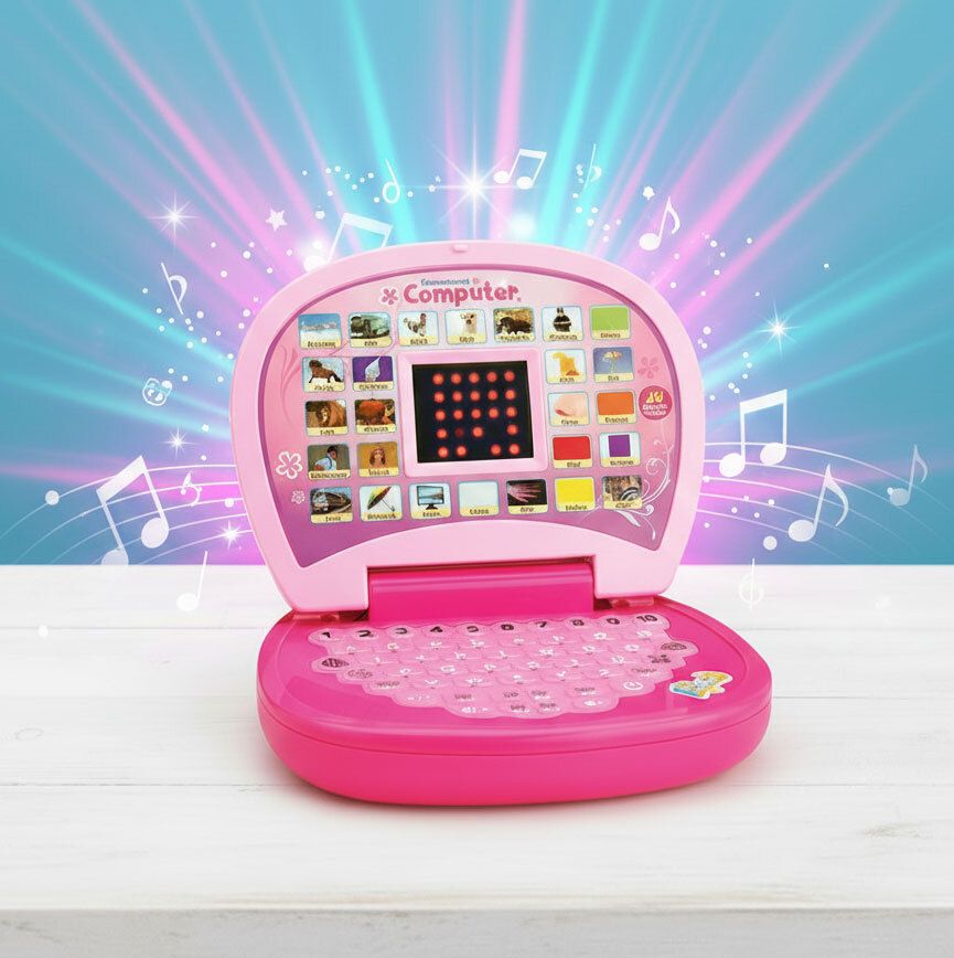 Educational Laptop with Led Display & Music Best Learner Computer Toy for Kids-image-31