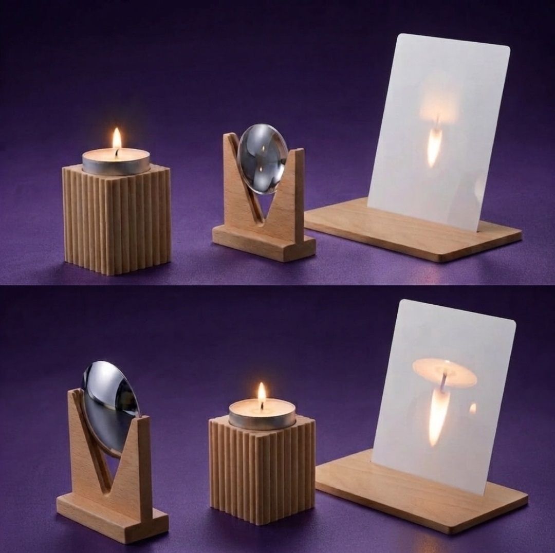 2 Inch Convex Lens Concave Mirror Optics Candle Experiment Focal Length -10cm-image-0