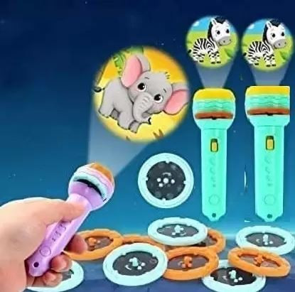 novelty enterprises Mini 3 Slids 24 Patterns Projector light Torch Kids Projection Light Toy image 1