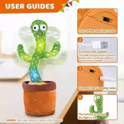 haulsale Dancing Talking Cactus Plush Toy, Wriggle, Singing, Repeat What You Say-584-picture-31