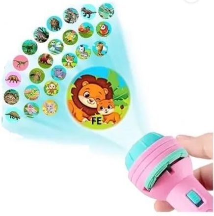 3 slides 24 patterns Mini Projector Torch Toy Flashlight for kids-image-10