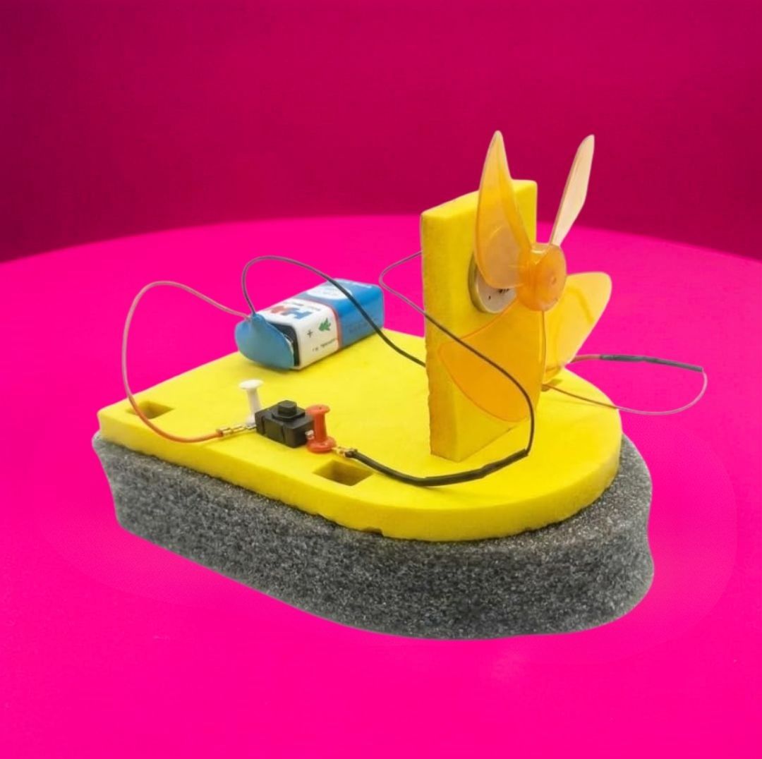 erhindia DIY Wind Powered Boat Science Model Kit for STEM Learning School Students-picture-48