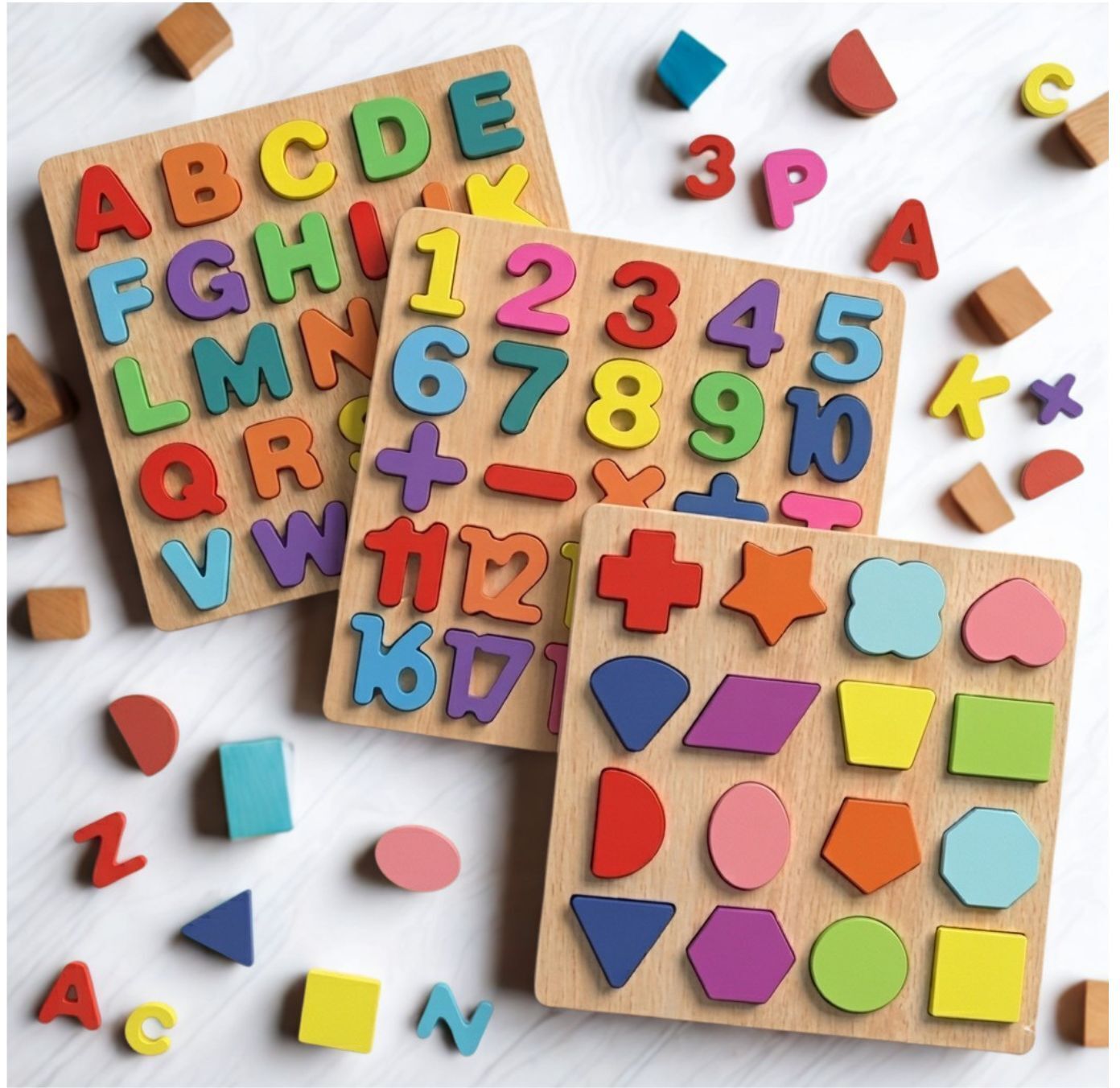 beauty bright Montessori Educational Wooden Puzzle Board for Toddlers and Preschool B1T699-picture-23