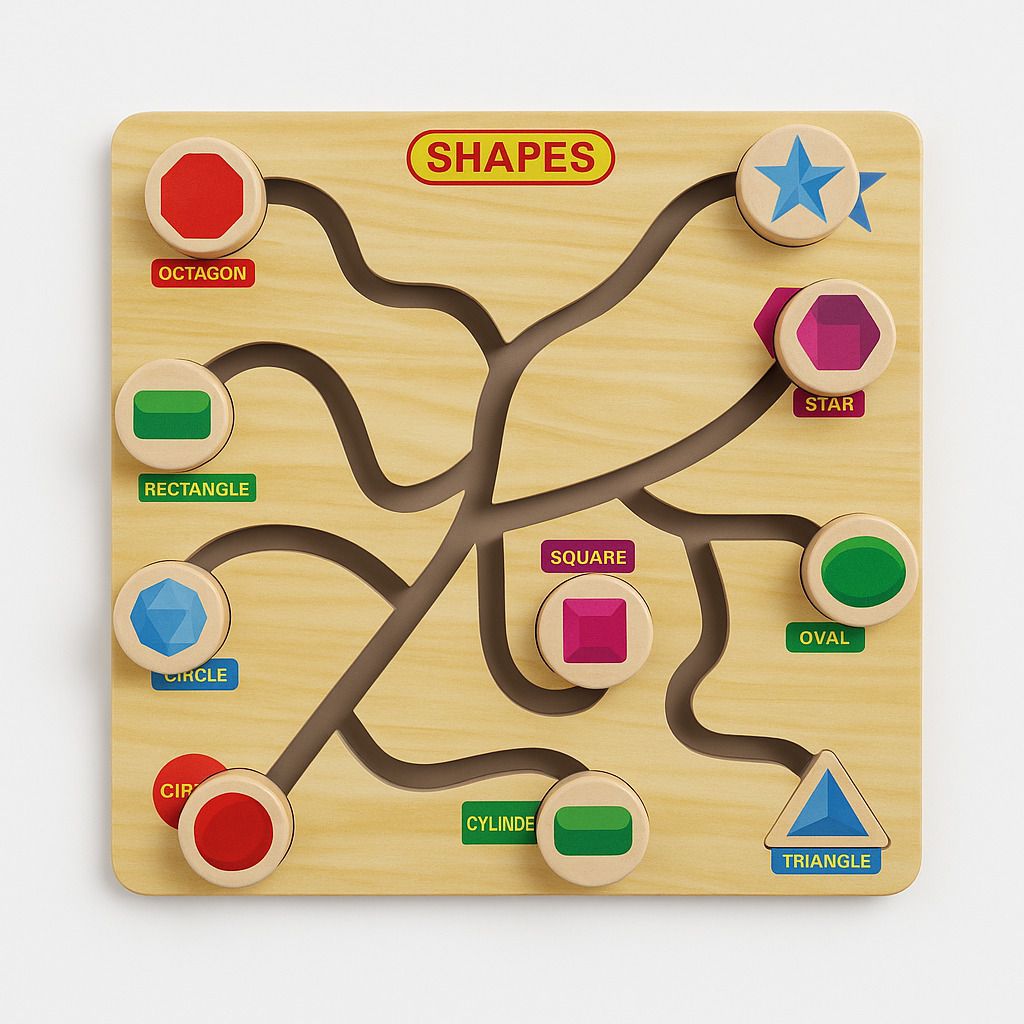 aavnam Wooden Shapes Learning Toy for Kids - Fun & Educational Puzzle Game-picture-48