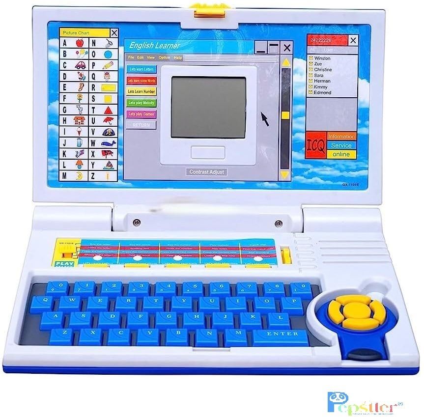 Educational Laptop Computer Toy with Mouse for Kids 3 Years - 20 Fun Activity-image-22