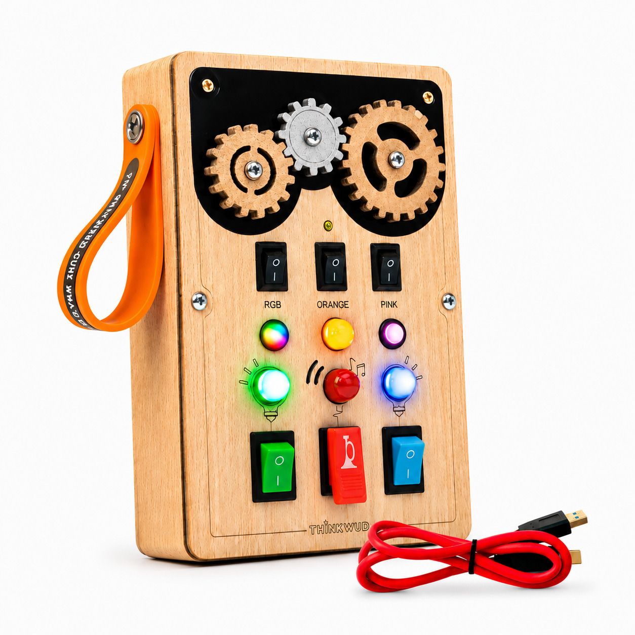 thinkwud Gear-Pad (Non-Motorised) Rechargeable | Montessori Busy Board | BIS Certified-picture-38
