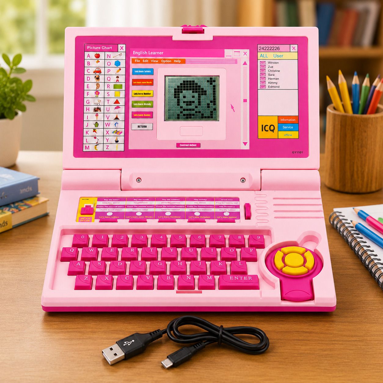 world of tiny Interactive Kids Laptop Toy – Learn Letters, Numbers & Music-picture-27