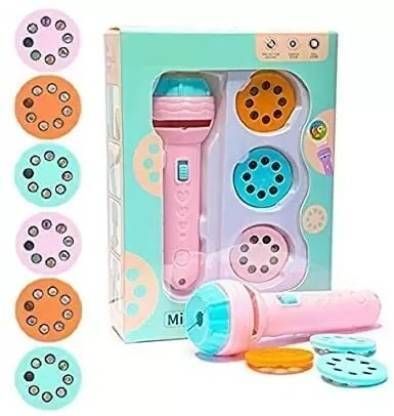 Projector Flashlight Torch boy or Girl Learning and Playing (Multicolor)-image-47