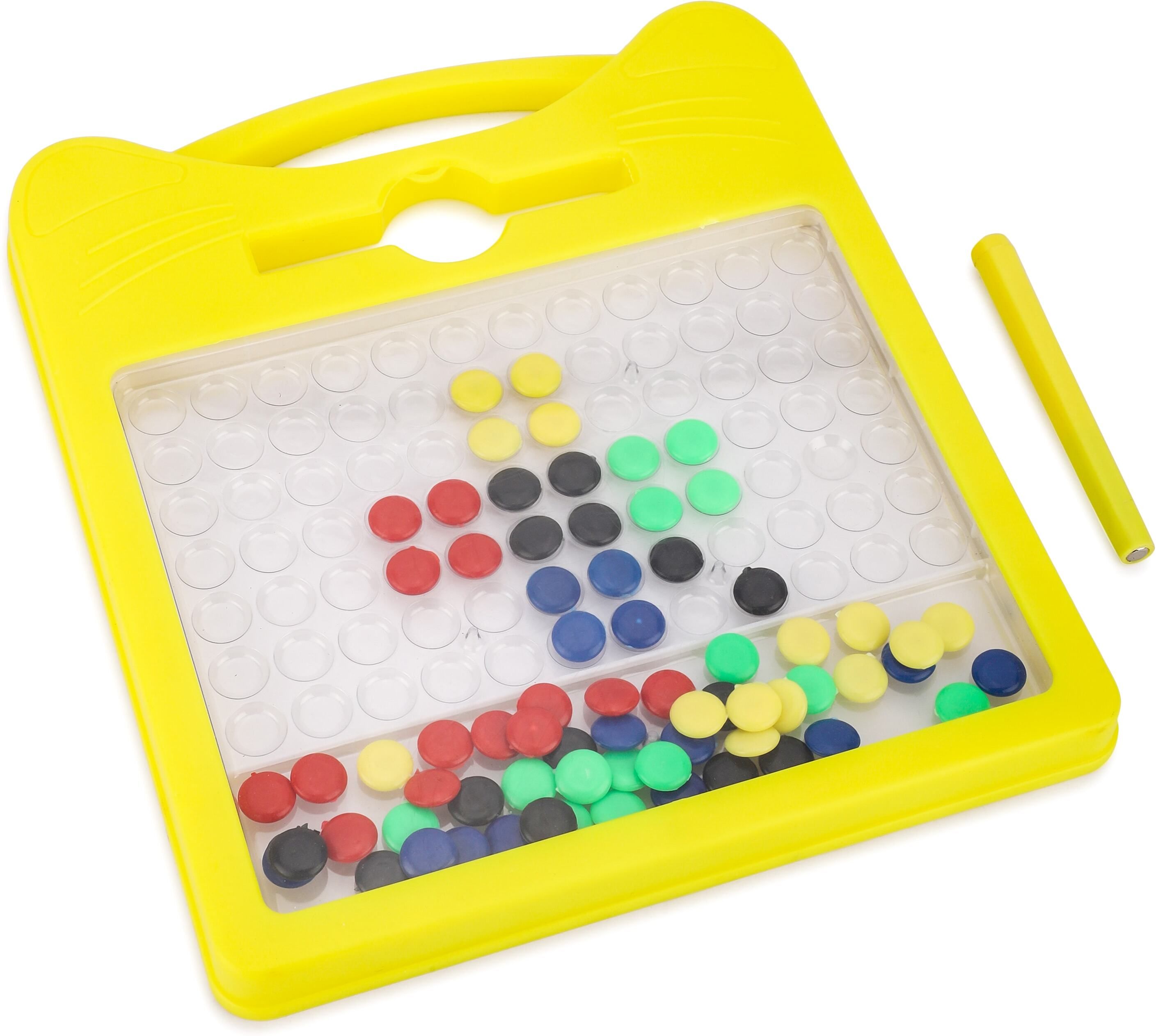 Magnetic Drawing Board Magpad Dot with Stylus Pen.(In Random Color)