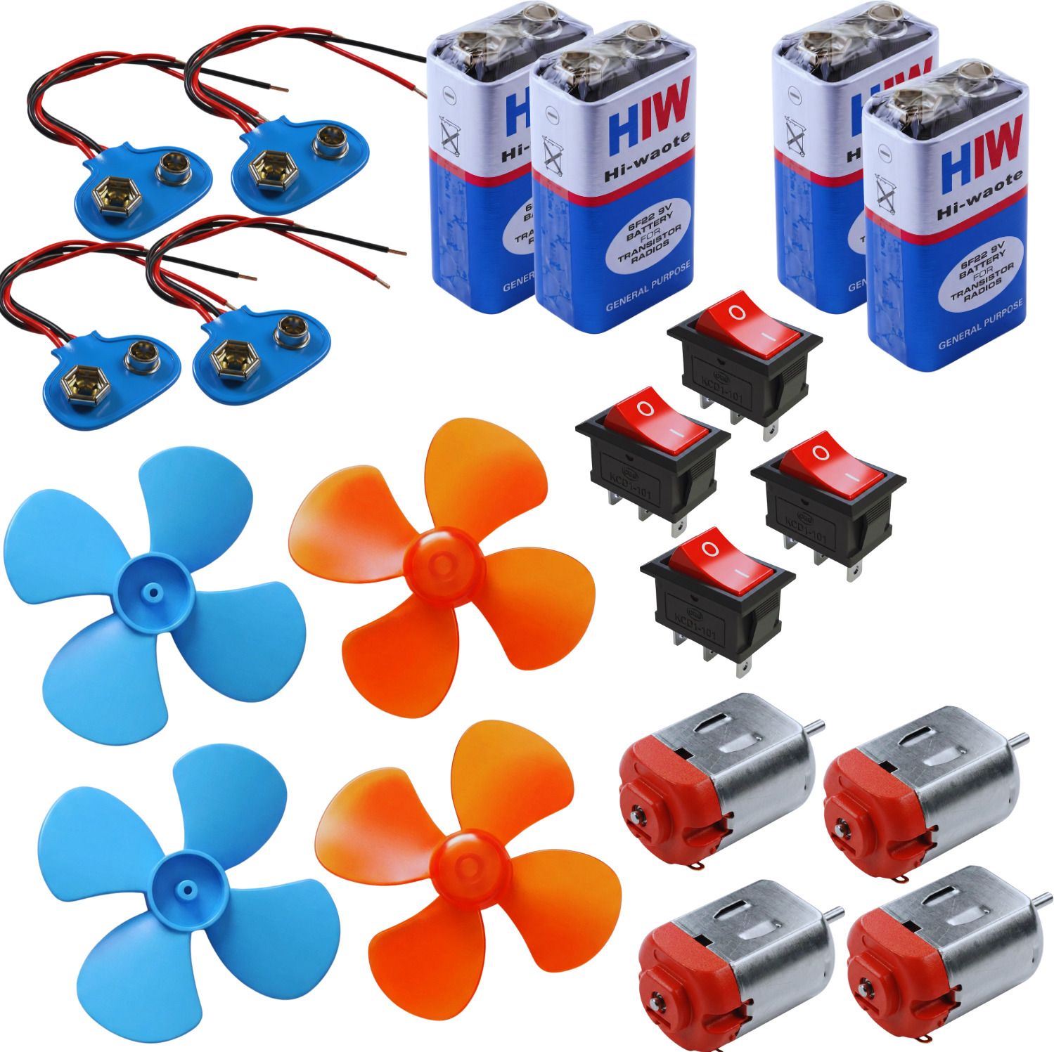 Quick-Build Science Kit: Mini DC Motor Fan - Learn Series & Parallel Circuits-image-19