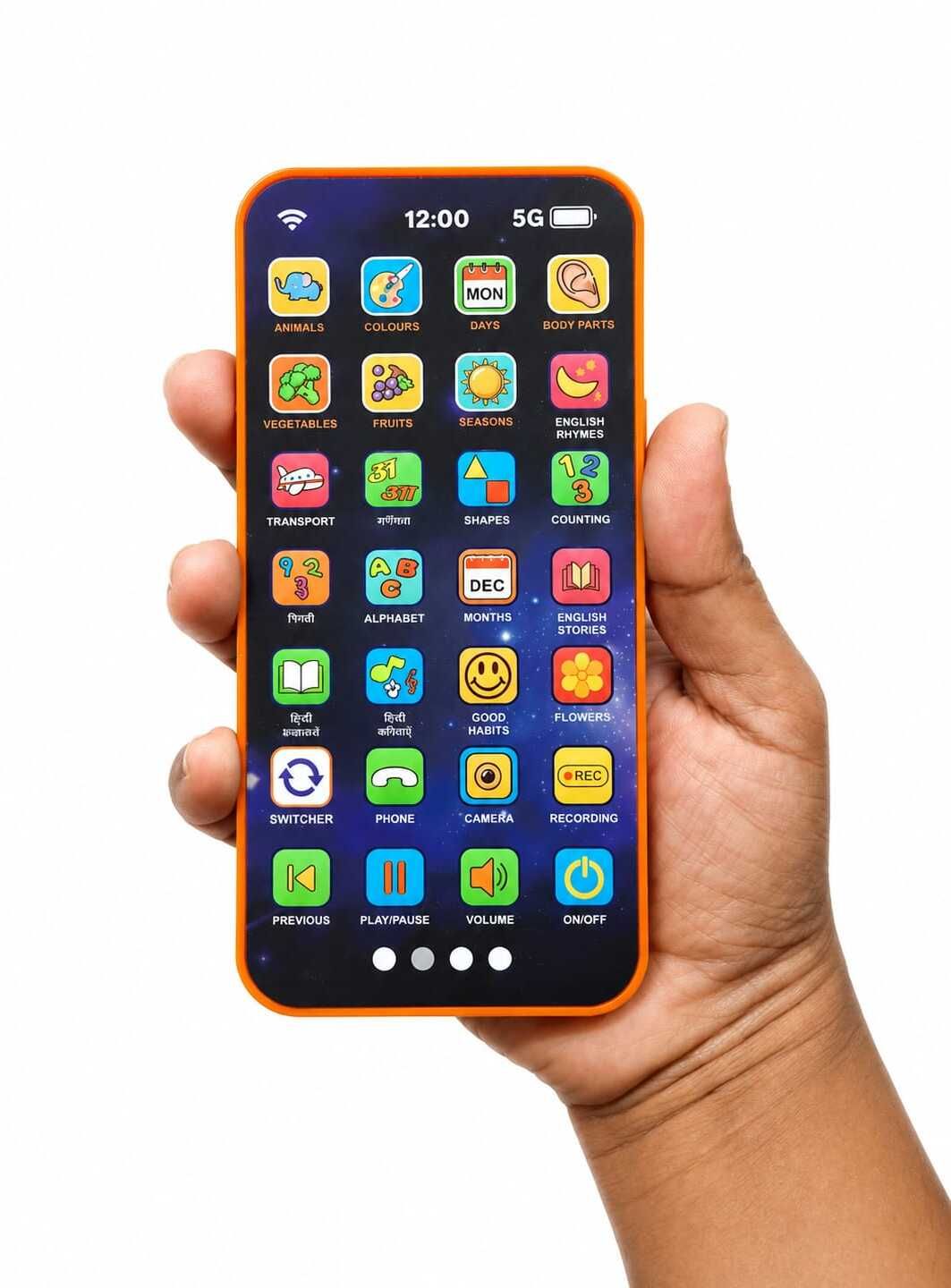insha Educational Phone Toy for 2-12 Years Kids Rechargeable 24 Modes Music Functions-picture-9