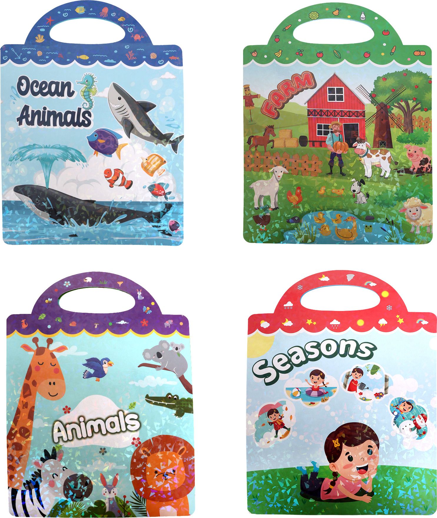namtam Fun & Learn Sticker Activity Books for Kids (Pack of 4)-picture-14