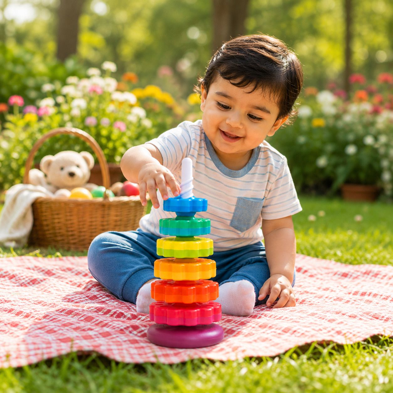 tileez Rainbow Stacking Tower-picture-11