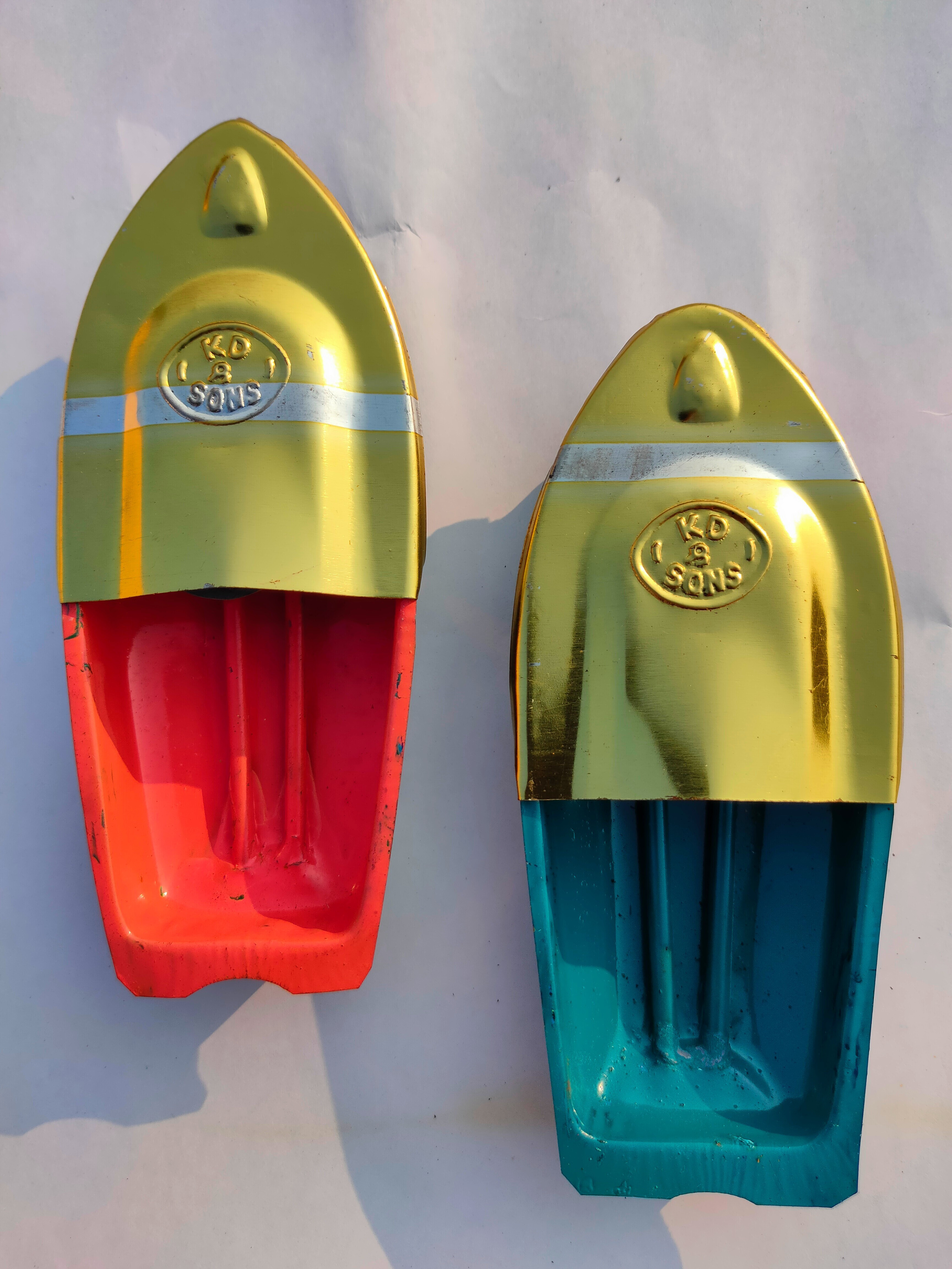kd and sons nostalgic 2 pcs pop pop steam boat toy with free wax,wick,dropper. image 1