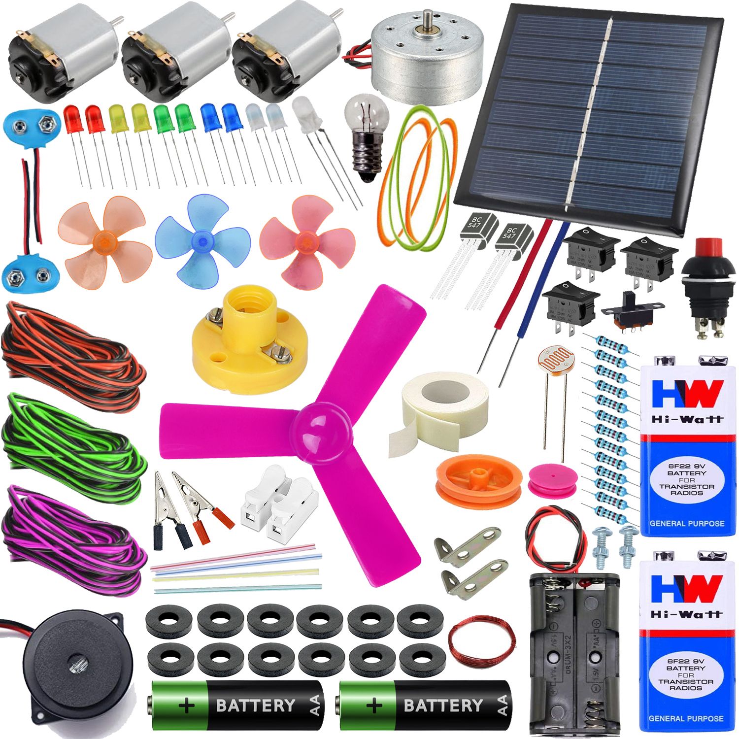 DIY Science Project Kit 150+ Experiment DC Motor Kit STEM Gift for Boys & Girls