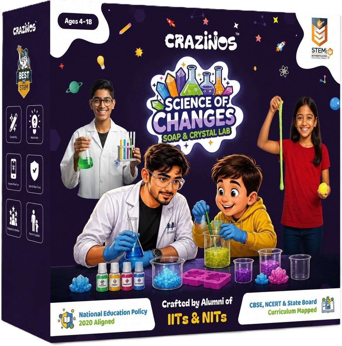 Science of Soap Crystal Making Kit for kids Gift Boys & Girls Ages 4–18-image-44