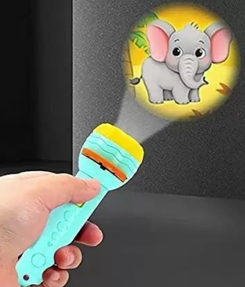 saifiji toyzone 3 Slids 24 Patterns Projector Flashlight Torch Kids Projection Light Toy image 1