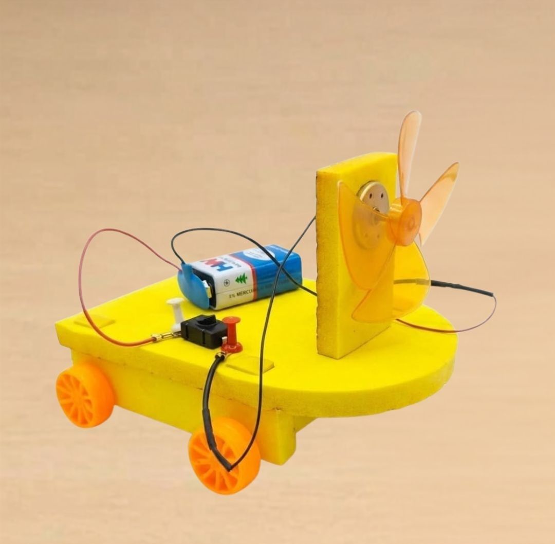 erhindia DIY Wind Power Toy Car STEM Educational Science Project Kit for Schools-picture-38