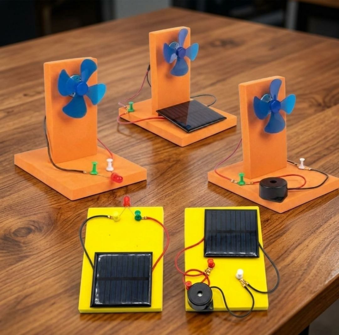 erhindia 5 in 1 DIY Solar Panel Windmill Science Working Model Project STEM Kit Students-picture-28