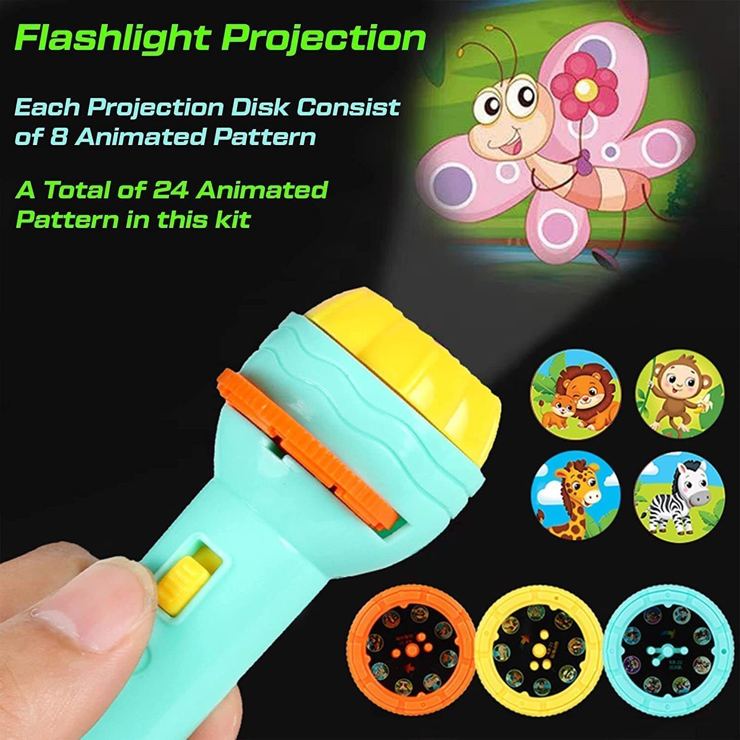 sabirat Mini Torch Projector For Kids, Projection Imaging, Enrich Scene, Learning Toy-picture-33