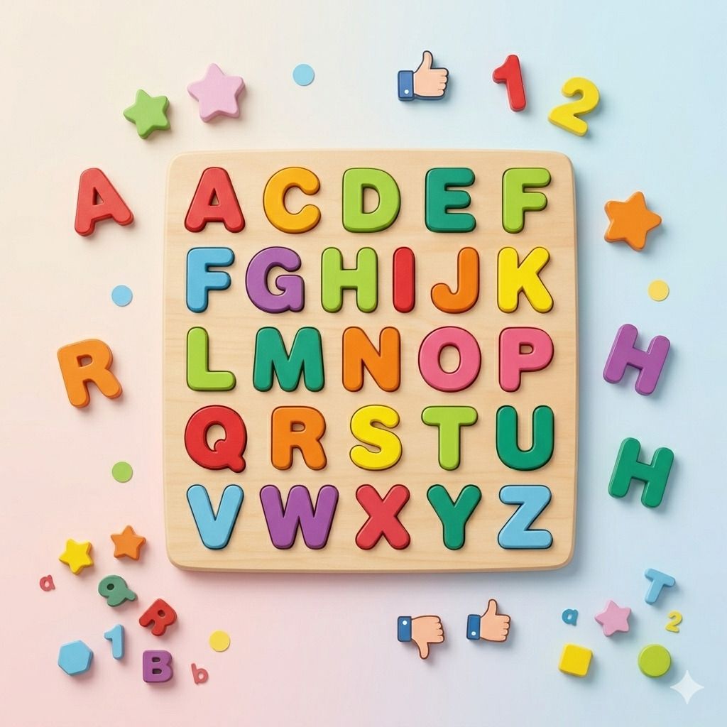 Colorful Wooden ABC Puzzle Board for Kids Learning & Brain Development Toy-image-30