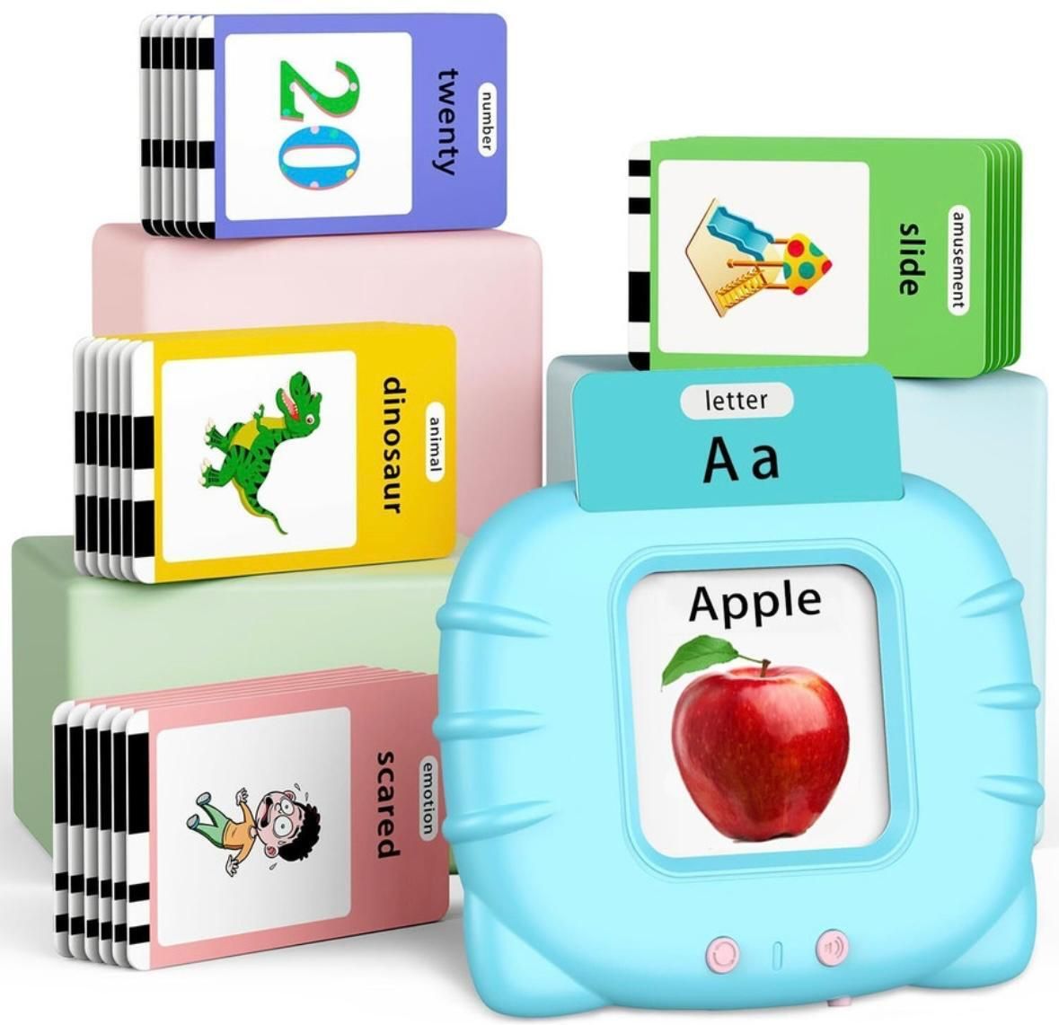 Flash Cards for Kids English Words Preschool Reading Early Talking Toy- 112 pcs-image-24