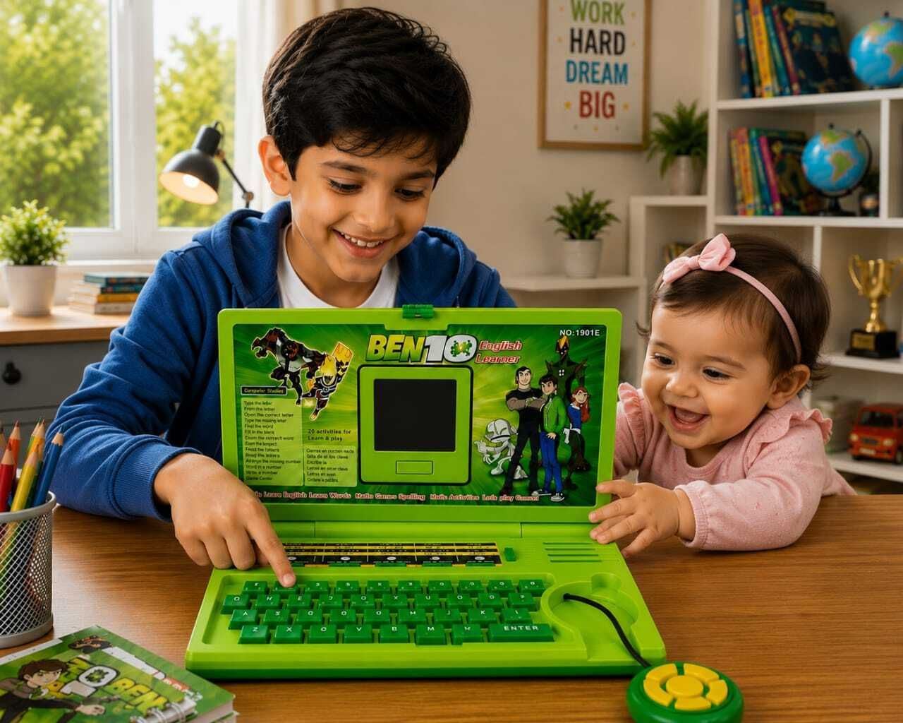 Computer Laptop(IND*0854) Toy for Kids with Mouse-image-2