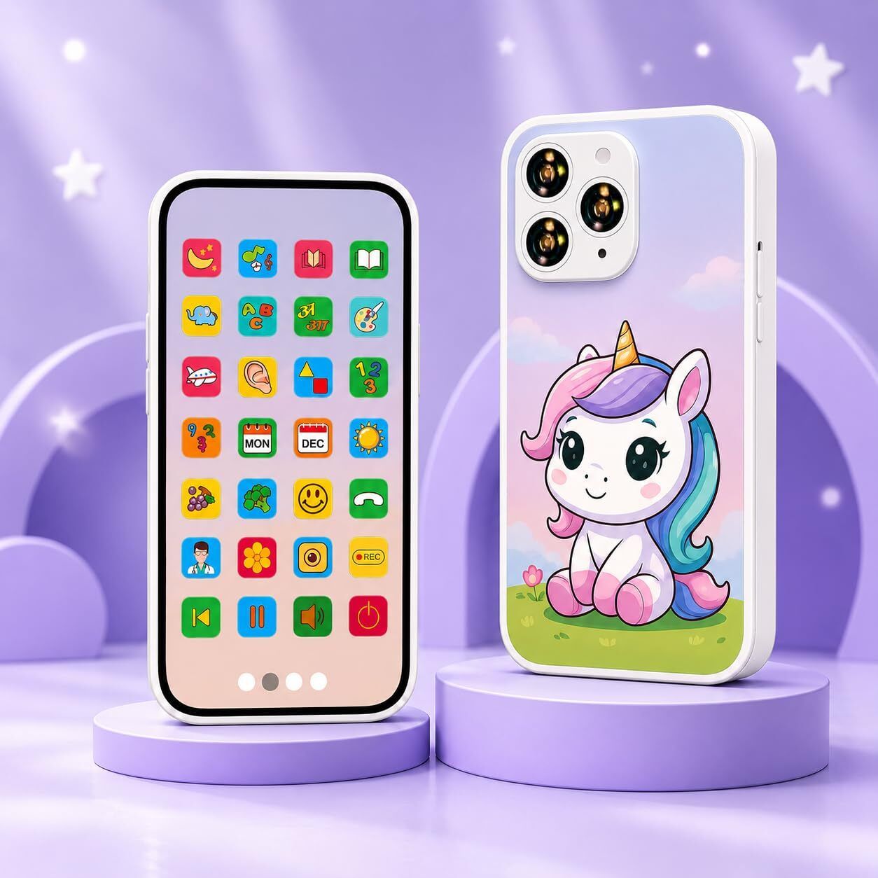 Phone Astronaut Theme 28 Functions Rechargeable Learning Phone for Kids Age 2+-image-2