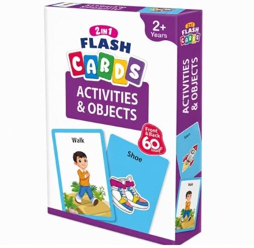 2 in 1 Flash Cards Activities and Objects, 60 Images Front and Back, for Kids-image-26