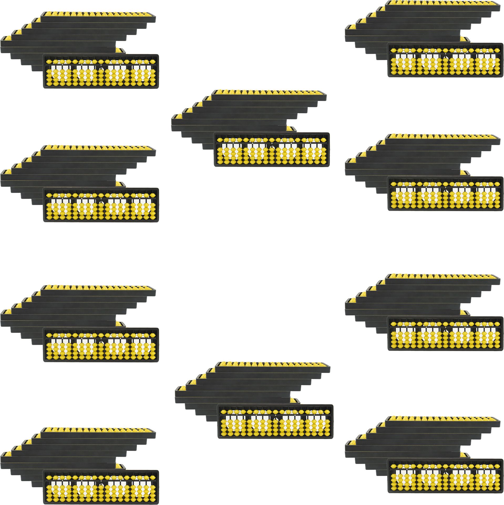 17 Rod Yellow Abacus -Pack Of 100