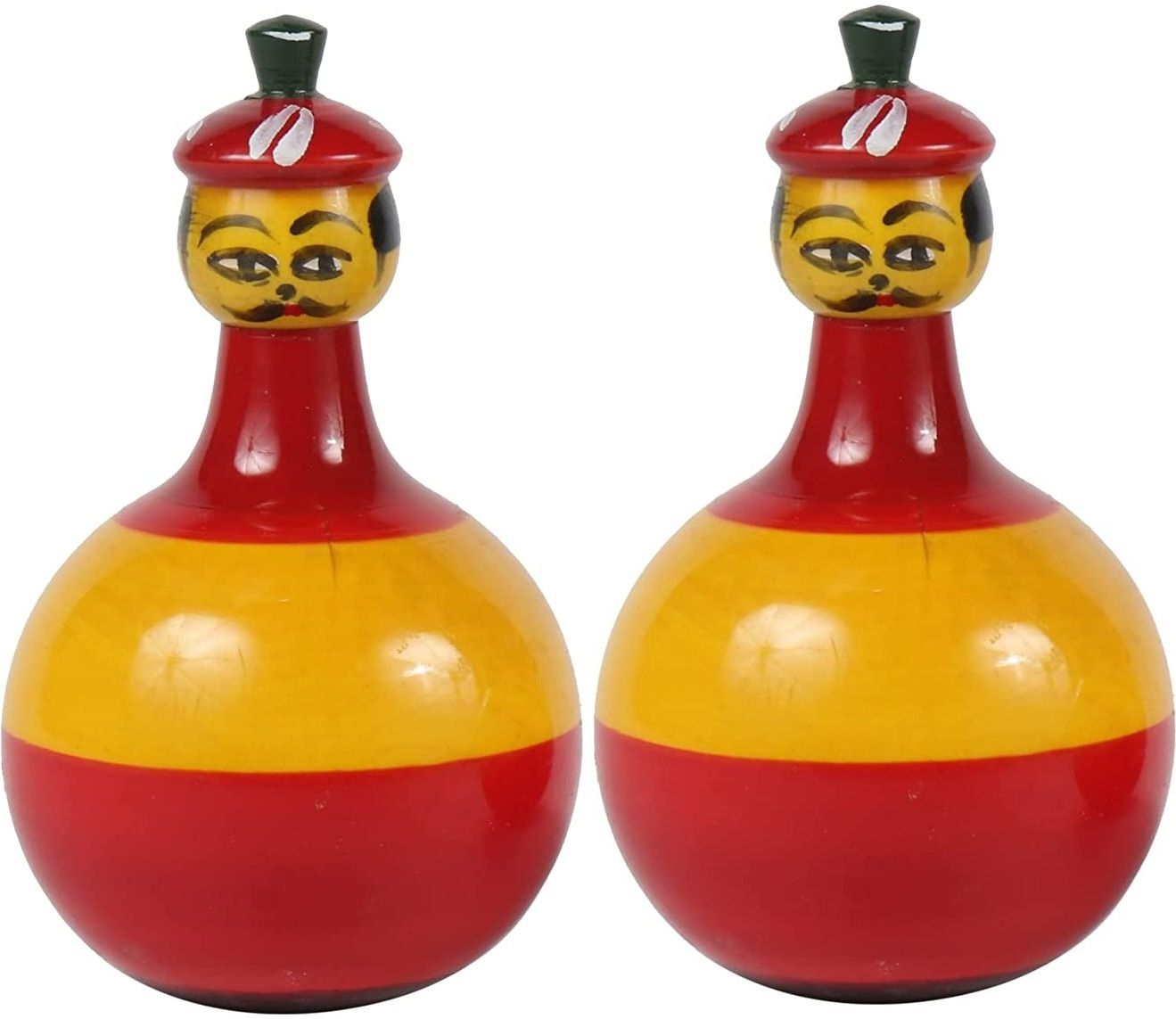 Wooden Dancing Dolls for Kids Set of 2 Pieces Develops Curiosity & Motor Skills-image-14
