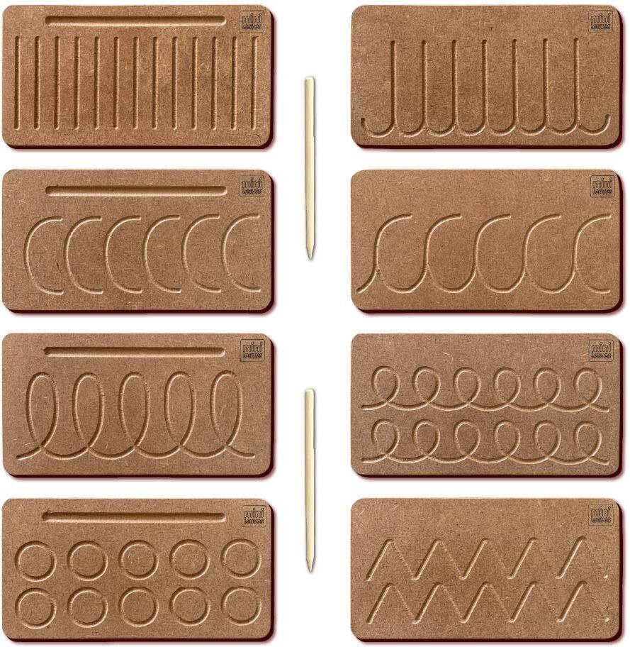 minileaves Writing Patterns Practice Writing Boards for Kids (Double Sided)-picture-0