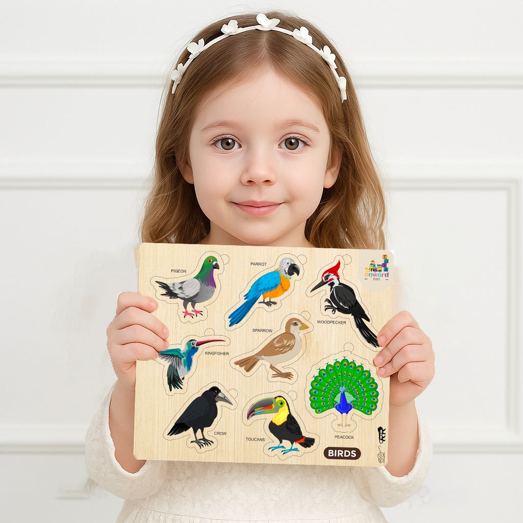 Learning & Educational wooden Birds best puzzle for kids